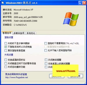 Windows2003优化王